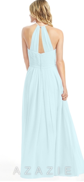 Azazie Ginger Gown in Mist - Picture 2 of 10